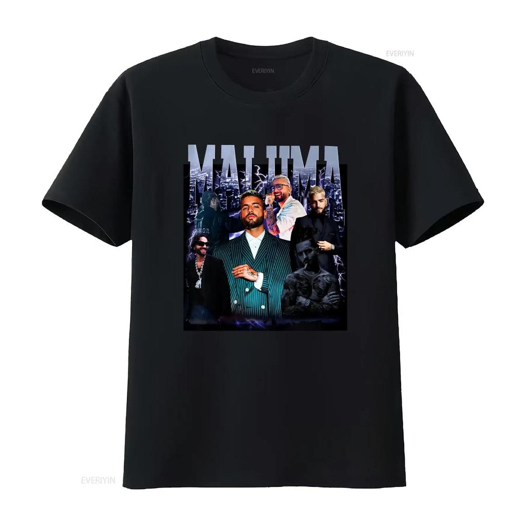 Maluma T Shirt Vintage Fan s Music Star Print vintage Washed Breathable Comfortable Casual Stylish designer clothes fashion