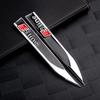 Car Side Fender Knife Stickers Emblem Badge Decals Trim Styling Logo For F2 Sline Q2 Q3 Q5 Q7 A1 A3 A5 A7 RS5 Quattro C5 C6 C7