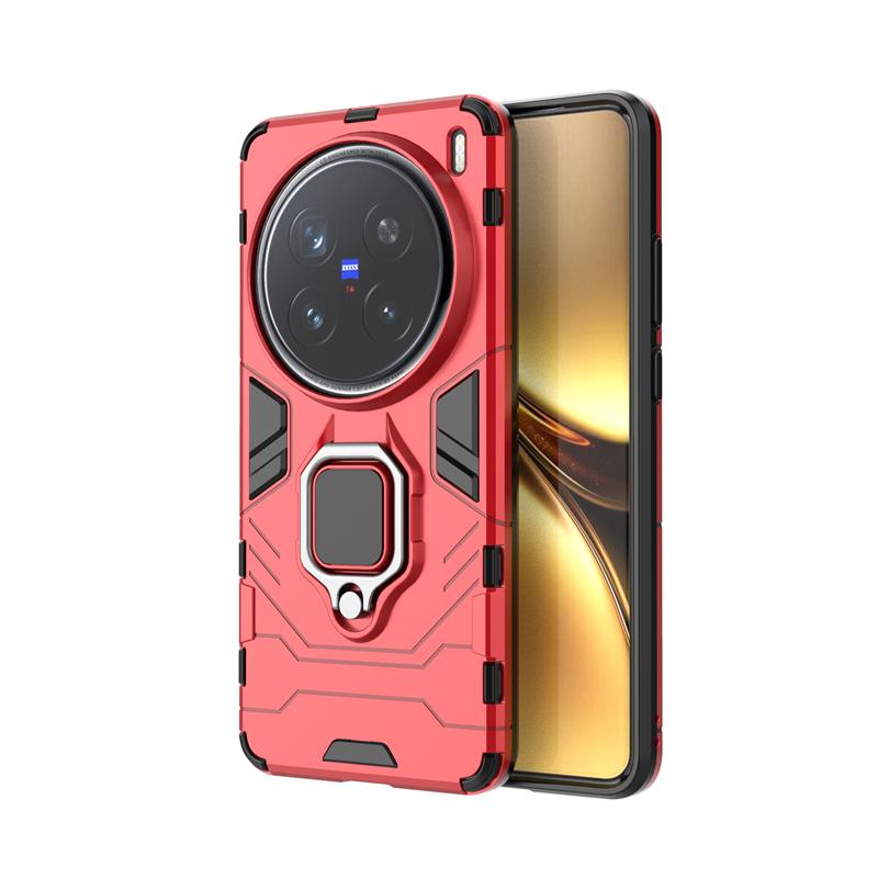 

Для чехла Vivo X200 Pro Противоударная броня Магнитная присоска Подставка Полная задняя крышка Чехол Vivo X200 Pro Для Vivo X200 Pro 6,78 дюйма For Vivo X200 Pro красный