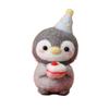 Toys Beginner Material Kit Penguin Wool Needle Felt Kit Unfinished Felt Kit Penguin Cartoon Toy