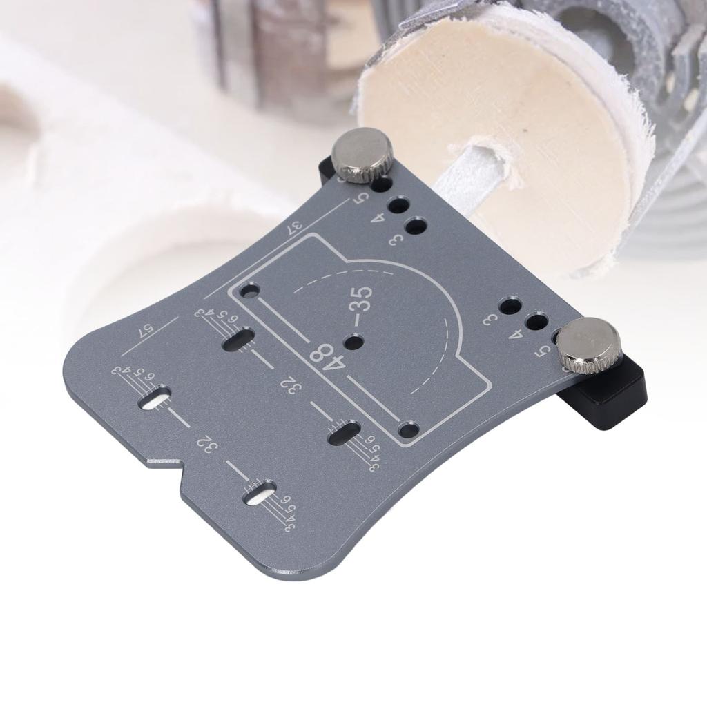 35mm Hinge Hole Jig Aluminum Alloy Drilling   Template Woodworking Punching Locator for Cabinet Door