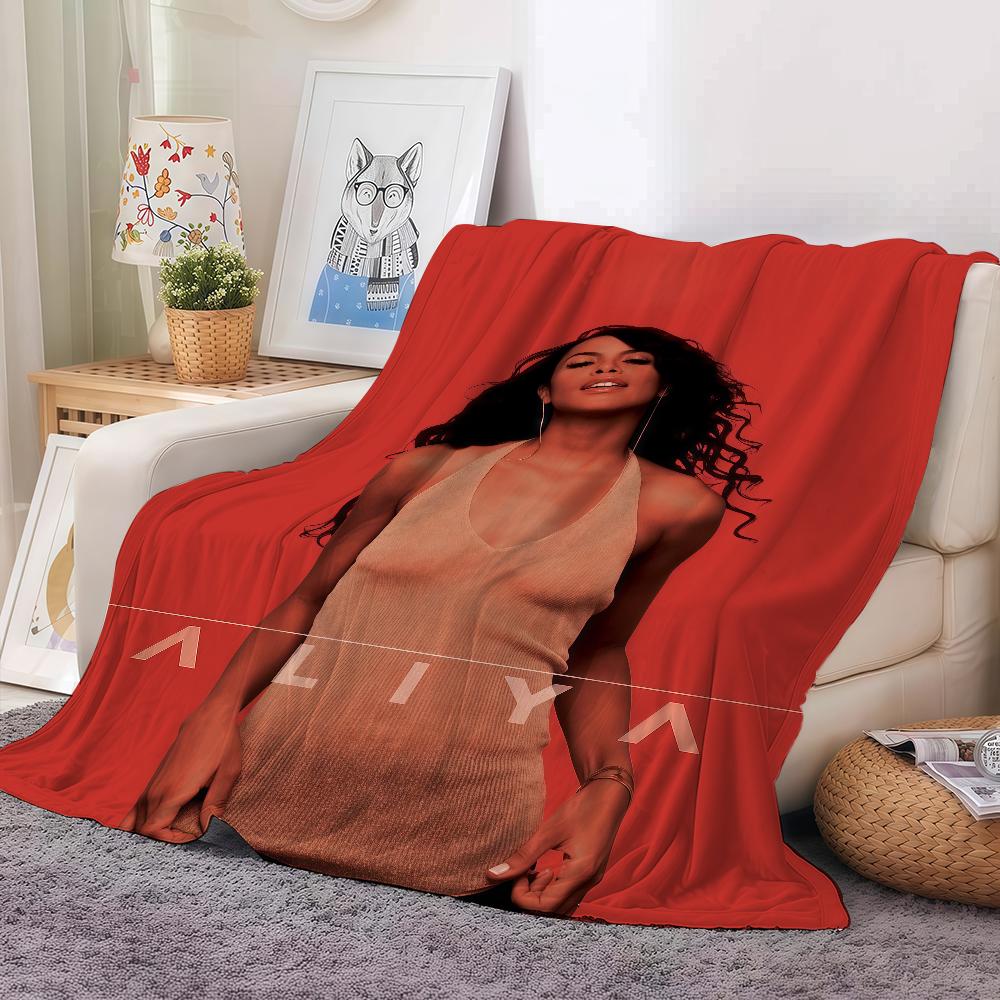 Singer A-aaliyah Actress Blanket Warm And Soft Suitable For Bedroom Living Room Sofa Bed Office Travel Camping 30x40in