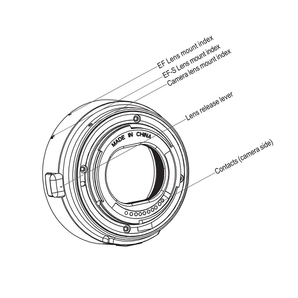 Auto Focus EF EOS M MOUNT Lens Mount Adapter for Canon EF EF S Lens to Canon EOS Mirrorless Camera