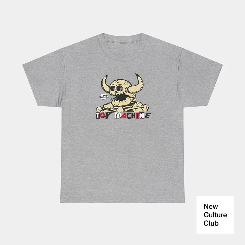 Toy Machine the Rest! Skull Classic Skateboarding T Shirt Print 2 S