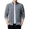 Men's Knitted Fleece Zipper Jacket Men's Sports Large Size Casual Jacket