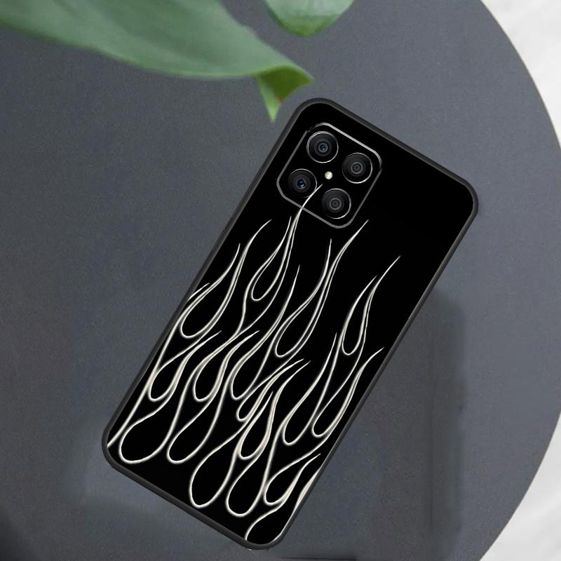 Blue Red Flame Fire For Honor Magic 7 Lite 6 8 Case For Honor 200 400 Pro 90 70 50 X8c X8b X9a X9b X9c X9d Win RT