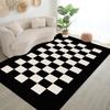 Simple Checkerboard Living Room Carpet Dirty-resistant Bedroom Decor Floor Mat Washable Sofa Coffee Table Rugs Kitchen Doormats