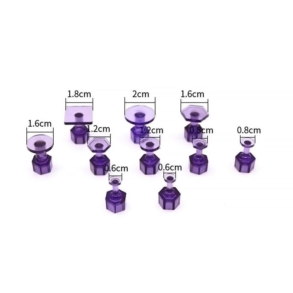 Car Dent Repair Drawer Seat, Seamless Repair, Plastic Body Sheet Metal Uneven Repair Gasket (Purple PC 10 Pieces Slider)