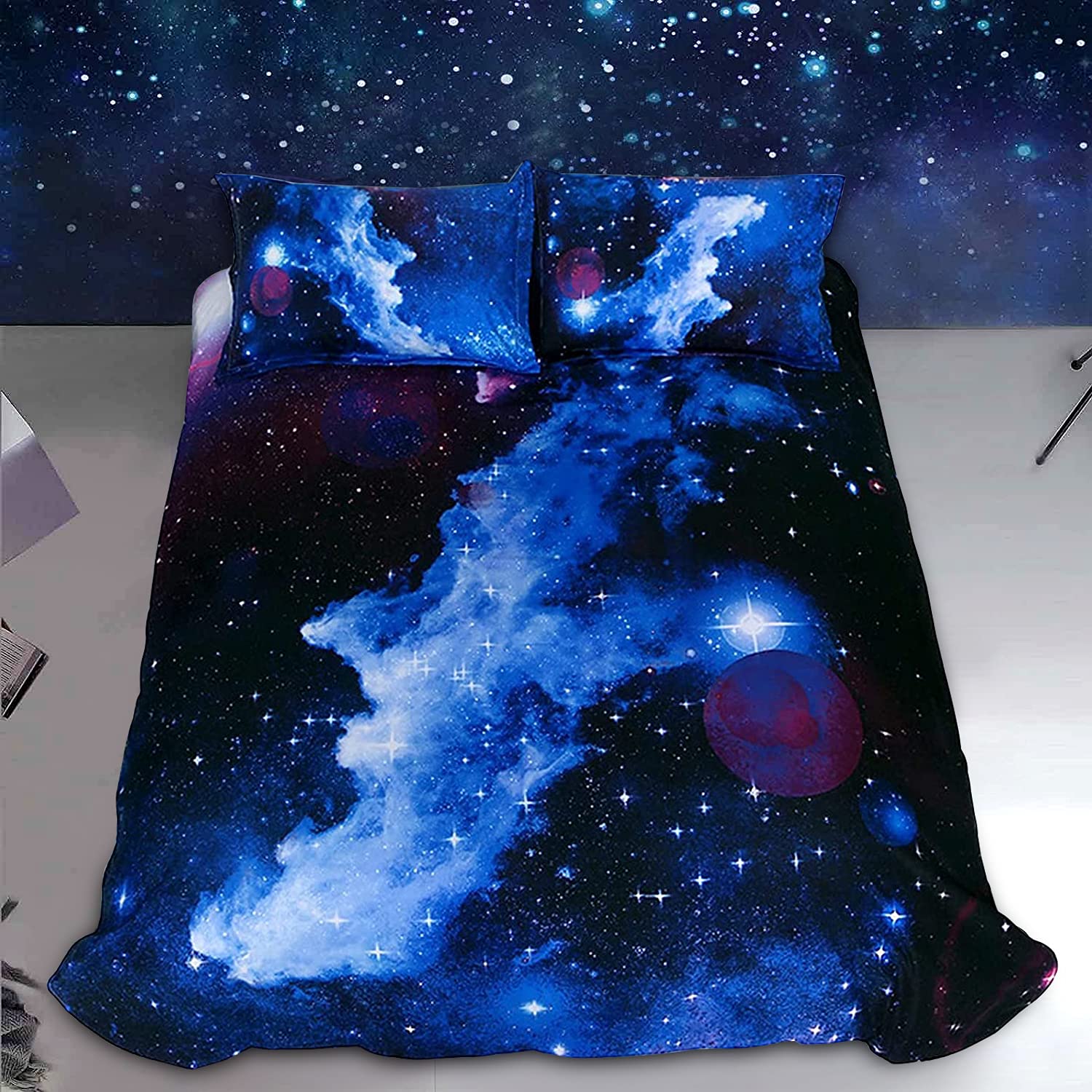 

Xmas Theme Comforter Cover Christmas Ornaments Bedding Set for Boys Girls,White Candle Duvet Cover Star Snowflake Quilt Cover EU Single(135x200cm)