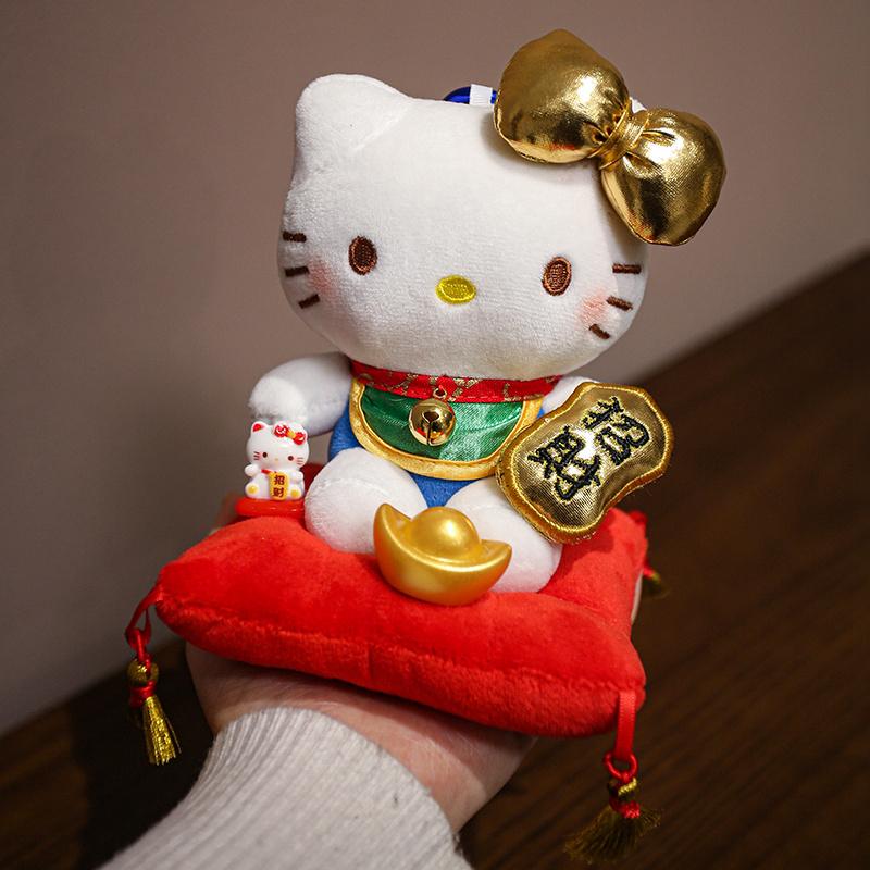 Hellokitty Plush Toys 15Cm Kitty Cat Stuffed Pendant Keychain Kawaii Toys Hobbies Collection Decor Toys Adorably Birthday Gifts
