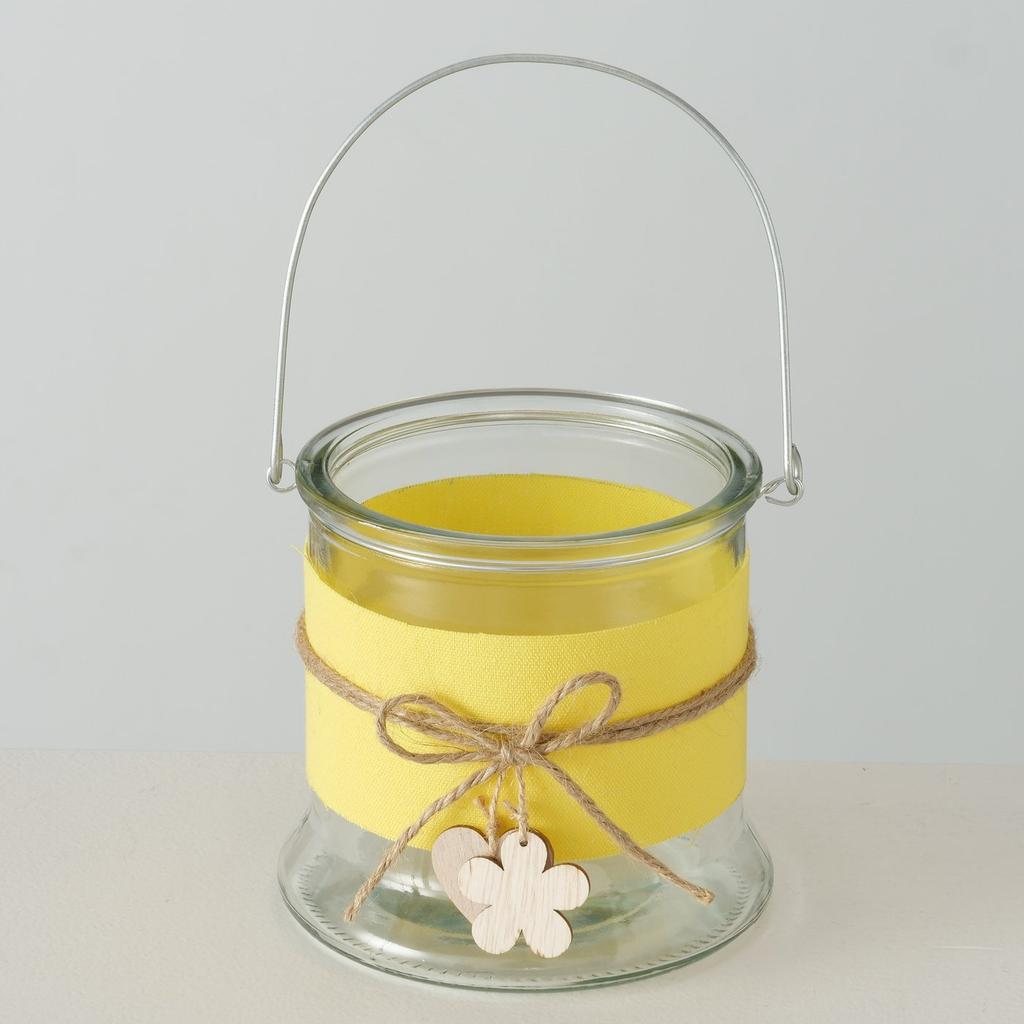 Glass Candle Holder for Tealight and Flowers 12 Cm