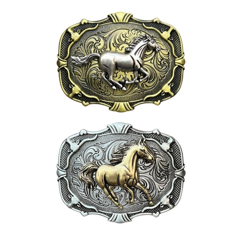 Horse Belt Buckle Leather Craft Metal Replacement Buckle Gift for Father Leather Craft Streetwear Gift Replacement