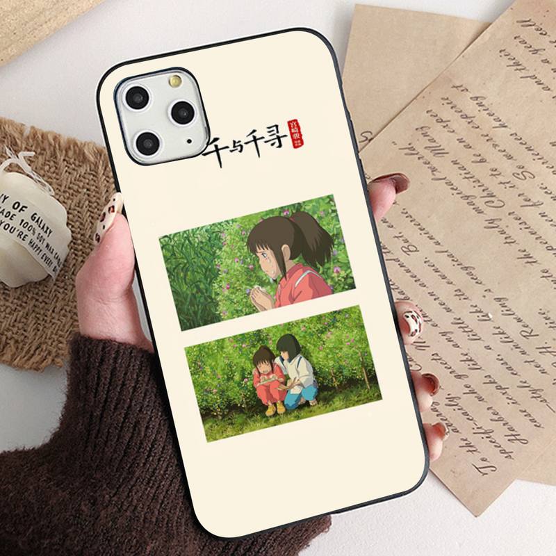 Cute Totoro Spirited Away Ghibli Miyazaki Anime Phone Case for iPhone 11 12 13 Pro XS MAX 8 7 6 6S Plus X 5S SE 2020 XR