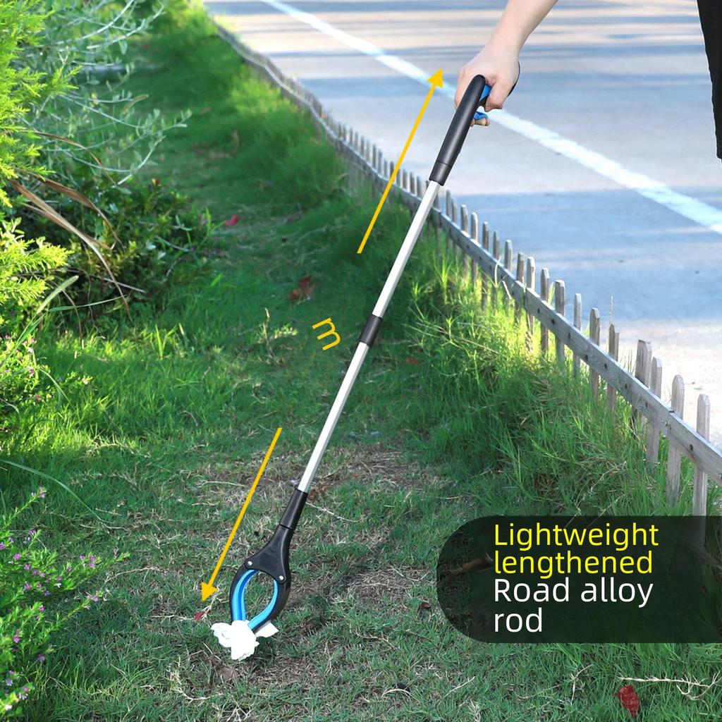 Collapsible Long-Handled Trash Picker Tongs - Household Sanitation Tool