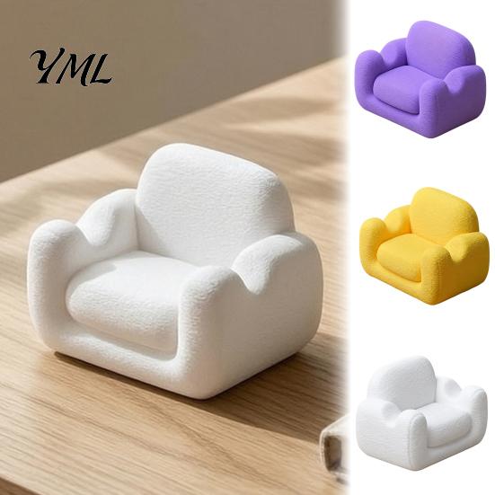 Kreatives Büro-Schreibtisch-Ornament Mini-Sofa-Telefonständer, Niedlicher couchförmiger Halter, Praktischer Freihand-Video-Betrachter Dekorativer Desktop-Smartphone-Ständer