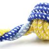 Cotton Rope Dumbbell Dog Toy Bite Resistant Knotted Rope Puppies Chew Toy Boredom Stress Relief Pet Teething Cleaning Interactive Toy