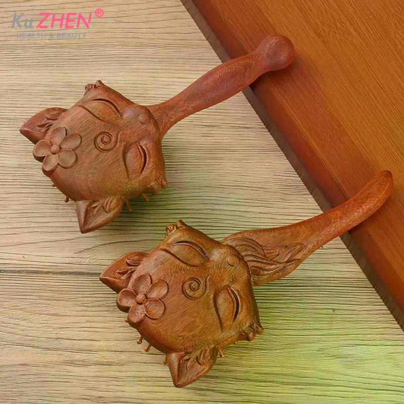 Hair Care Animal Shape Air Bag Sandalwood Comb Portable Anti Static Massage Comb Relieve Scalp Air Cushion Comb Gift
