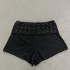 Europäische und Amerikanische Gotische Punk Dunkle Heiße Diamant Sexy Low Waist Shorts