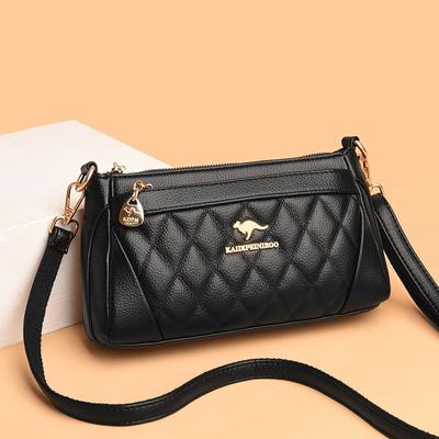Crossbody Bag Fashion Diamond Check Embroidered Thread Women's Small Square Bag Shoulder Bag
