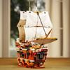 2076pcs Pirates Of The Mayflower Warship Building Blocks Boat Bricks Caribbean MOC Assembly Toys For Kids Birthday Gifts