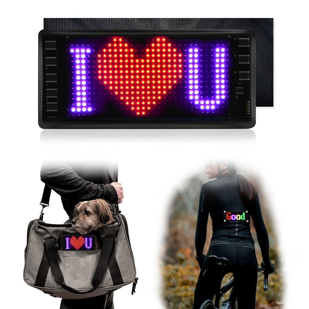Vibrant LED Emoticon Display for Expression Advertising Panel Flexible Graffiti Scrolling Animation Display BluetoothAPP