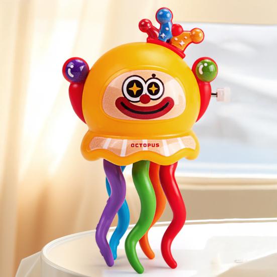 Kids Wind-up Dancing Octopus Toy Educational Clockwork Spring Octopus Toy Toddlers Boys Girls Interactive Crawling Cartoon Octopus Toy