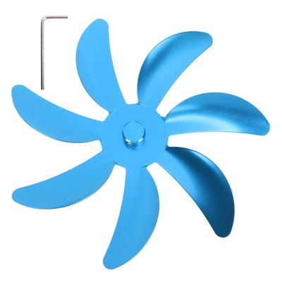 Stove Fan Aluminum Alloy Blade 7 Blades Easy Installation Universal Fireplace Fan Blade Replacement
