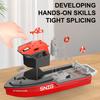 Remote Control Boat, 2.4GHz Rescue Ship with Brushless Motor Low Battery Alarm for Pools and Lakes, Mini Electric Toy