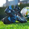 Sapatos de futebol verão crianças botões giratórios, unhas curtas de fundo de borracha, botas de futebol de treinamento de gramado artificial