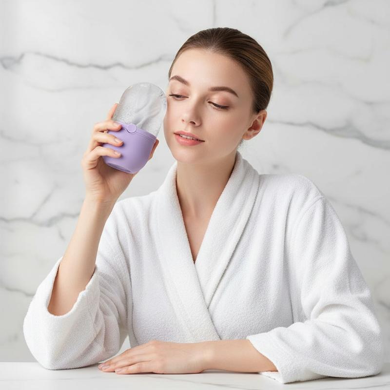 Reusable Massage Silicone Ice Mold For Beauty And Skin Care Ice Cube Face Roller Massager