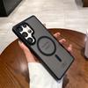 Luxury Hybrid Frosted Bumper Candy Color Case For Samsung S25 S24 FE S23 Ultra Plus Magnetic For Magsafe Wireless Charging Cover