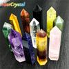Natural Stone And Crystals Point Wand Witchcraft Rose Quartz Amethyst Home Decoration Mineral Stones Crafts Room Aquarium Decor