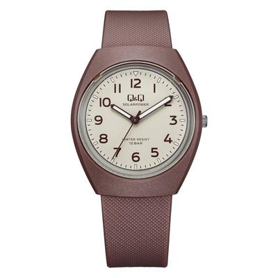 [Citizen Q&Q] Watch Q&Q Solar No Battery Change Required 10 ATM Water Resistant Lightweight Analog E11A-004VK Mocha