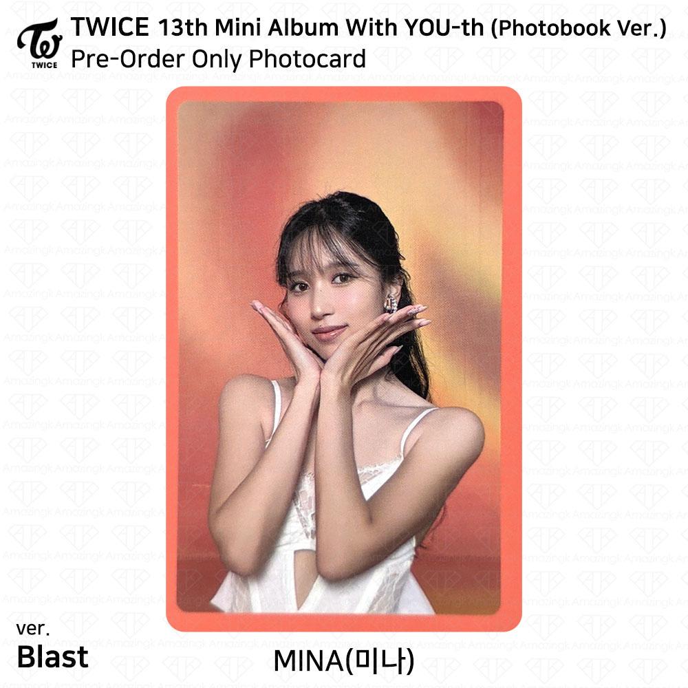 Twice 13th Mini Album With YOU-th Youth Photocard Poster Film Sticker Mina KPOP K-POP