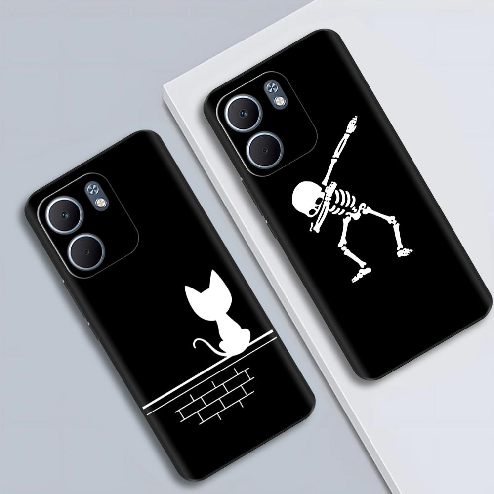 For Oppo A5x Case Soft Silicone Phone Cases Black TPU Back Cover For Oppo A5X A5 x 4G 5G Case Cute Printed Bags Fundas Coque