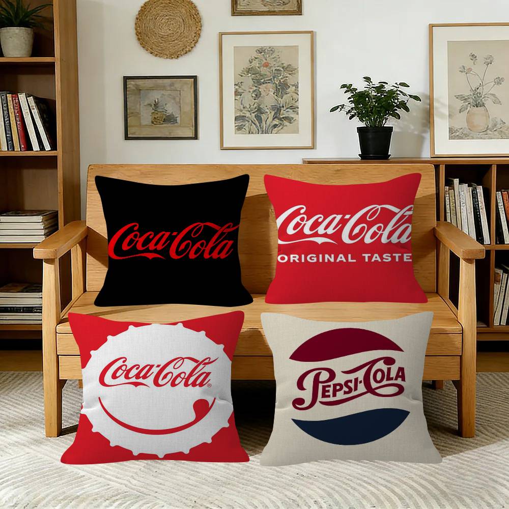 Cushion Cover Pillowcase Upholstery Sofa Throw Pillow Home Decor Pillowcas THINGS GO BETTER WITH CCOLA