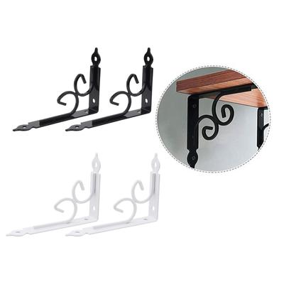 2 Pieces Wall Shelf Brackets Triangular 7.87"x4.96" Heavy Duty Hardware Thickened Sturdy Wall Mounted Metal Shelf Support