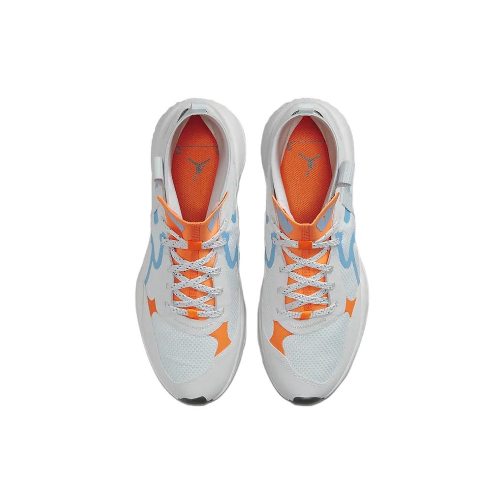 New JORDAN Delta 3 Mid Pure Platinum Chambray Total Orange DR7614-004