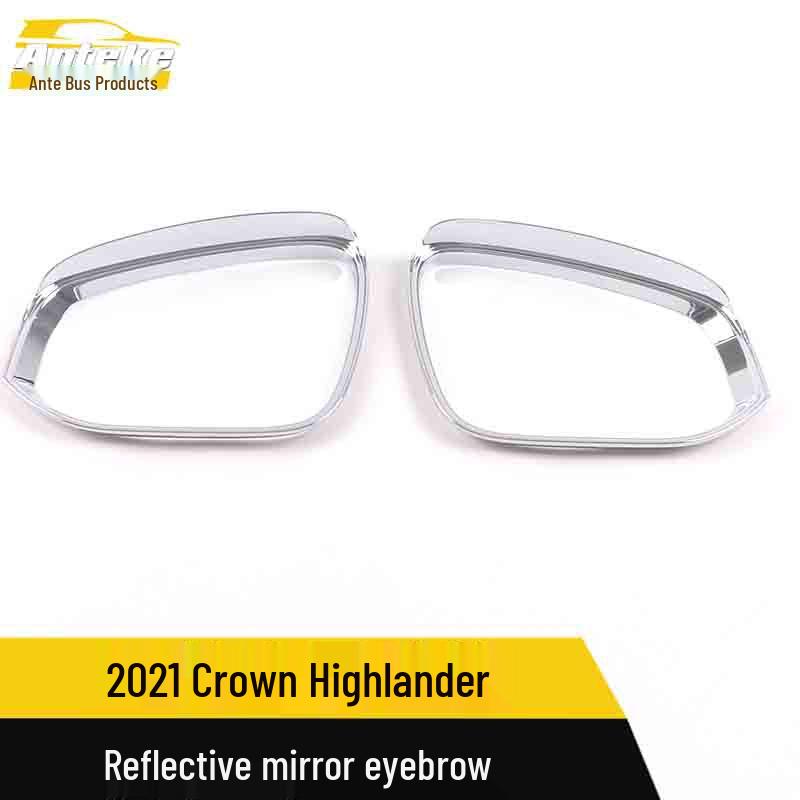 21 Crown Highlander Rearview Mirror Rain Eyebrow & Decorative Frame