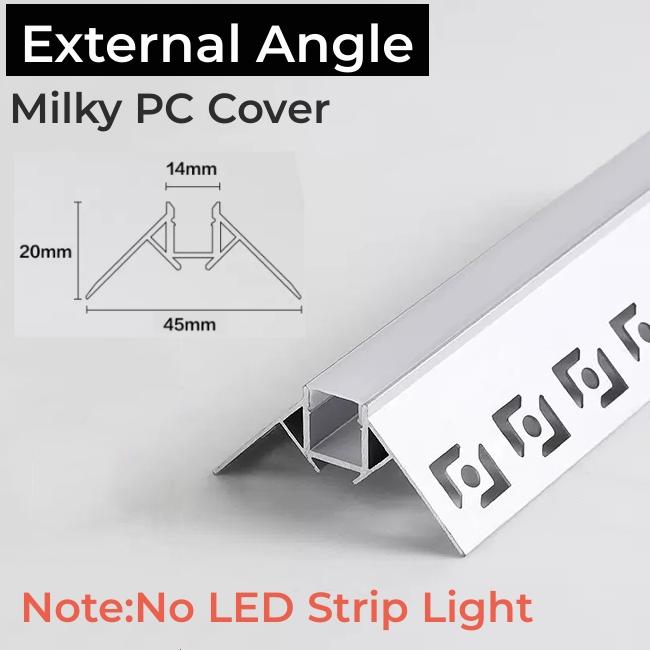 0.5m/1m Embedded Frameless LED Aluminum Profile Ceiling Backlight Channel Black Diffuser Floor Wall Decor Linear Bar Strip Light