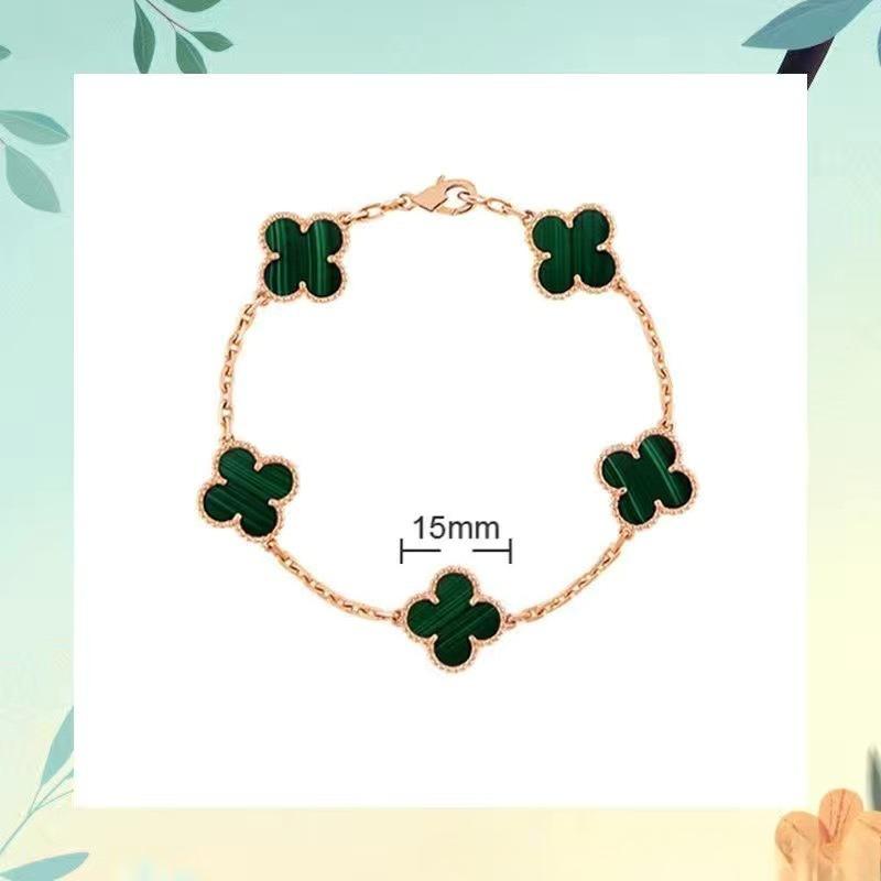 New Arrival Four-leaf Clover Bracelet Natural Mother-of-pearl Agate Accessible Luxury Women's Bracelet