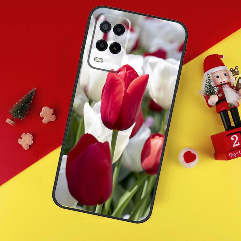 Tulip Flower Colorful Case For Oppo A5 A6 Pro A15 A57 A17 A54 A74 A94 A76 A16 A96 A40 A60 A80 A18 A38 A58 A78 A98