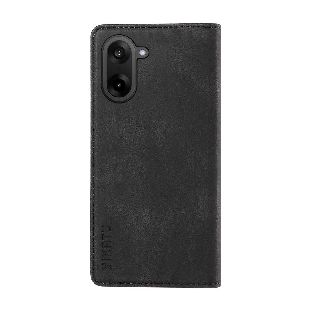 For OnePlus Nord CE5 5G/OnePlus Ace 5 Racing 5G Leather Cover YIKATU YK-004 Skin-Touch Wallet Phone Cases