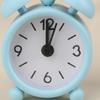 1Pc Creative Quartz Round Alarm Clock 4Cm Mini Metal Small Alarm Clock Portable Desktop Home Decoration