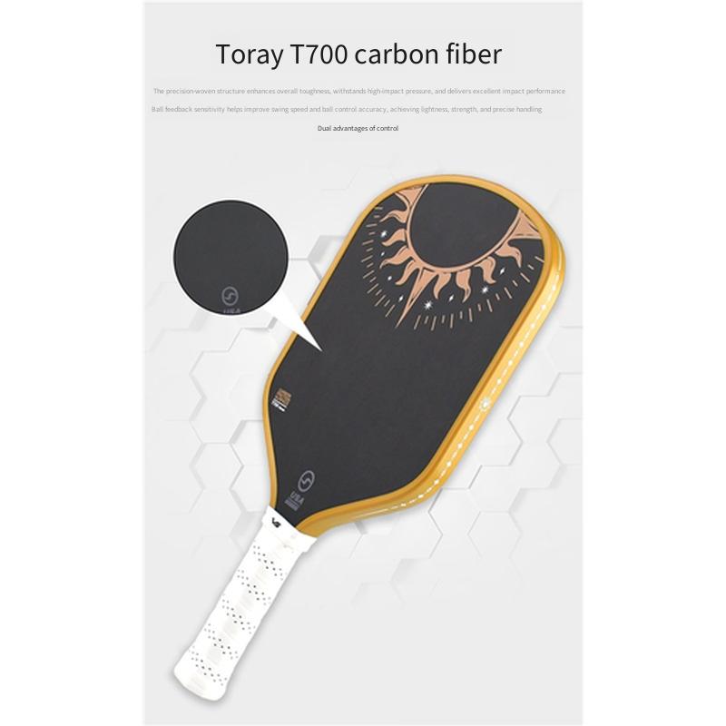 VISPINVO Toray T700 Carbon Pickleball Paddle Thick Honeycomb Core Professional Tournament Racket