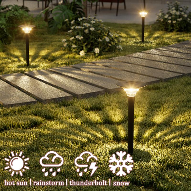 Solar Lamp Garden Decorative Light Outdoor Waterproof Lawn Light Courtyard Light Landscape Lighting for Pathways Yards Walkways