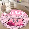 1pc Kirby1 Design Printed Area Round Carpet for Bedroom Living Room Home Decor Rugs Mat Non Slip Mat Rug for Bedside