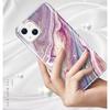 luolnh Compatible with iPhone 13 Case Marble Design Shockproof Slim Soft Silicone Bumper Cover Phone Case for iPhone 13 6.1 Inch(Abstract Purple
