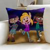 Popular Anime FriendZSpace Cushion Cover Soft  EasyWash Pillow Case  Versatile for Couch Bed Travel and Office