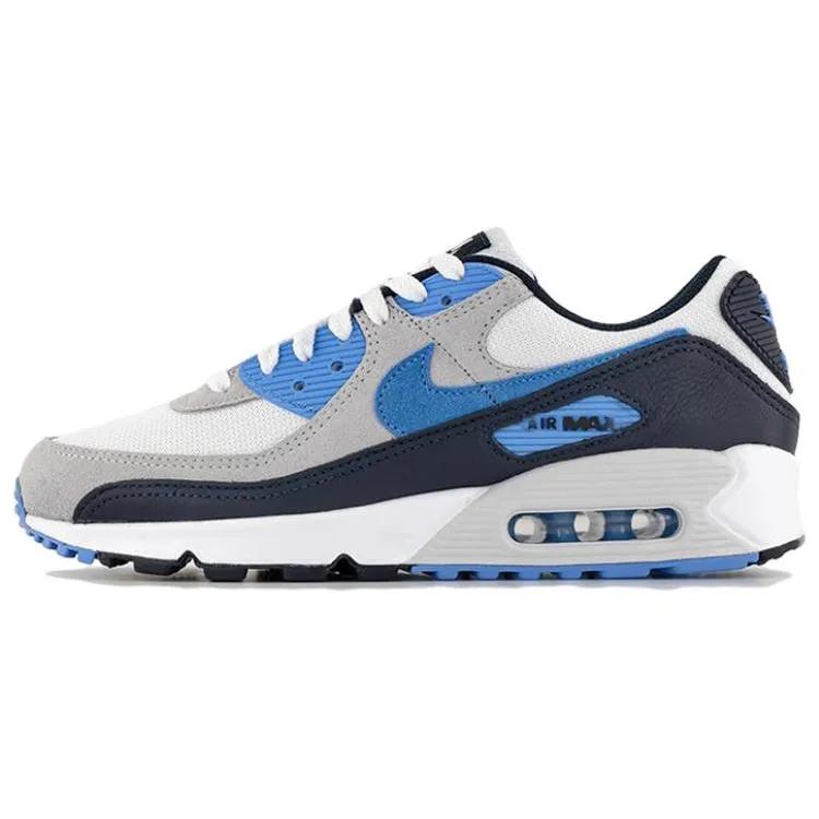 Nike Air Max 90 'UNC' (Unisex) White / Pure Platinum / Dark Obsidian / University Blue Casual Shoes DQ4071 101